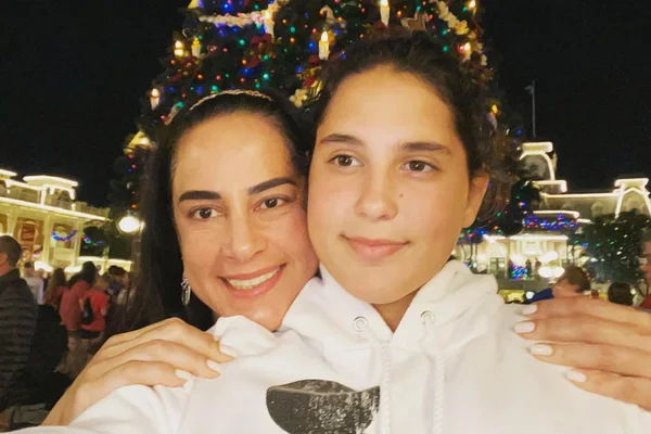 Silvia Abravanel com a filha, Amanda