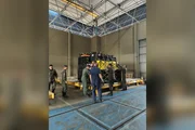 o avião leva cerca de 12 toneladas de materiais de apoio utilizados em missões de emergência.