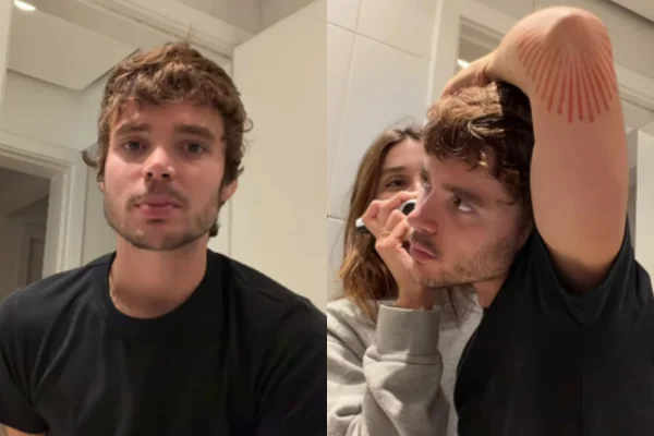 João Lucas raspa barba com ajuda de Sasha para viver Percy Jackson
