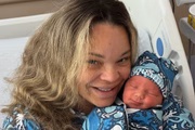 Influenciadora Trisha Paytas com o filho
