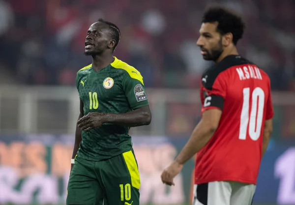 Sadio Mane e Mohamed Salah, na final da Copa Africana de Nações