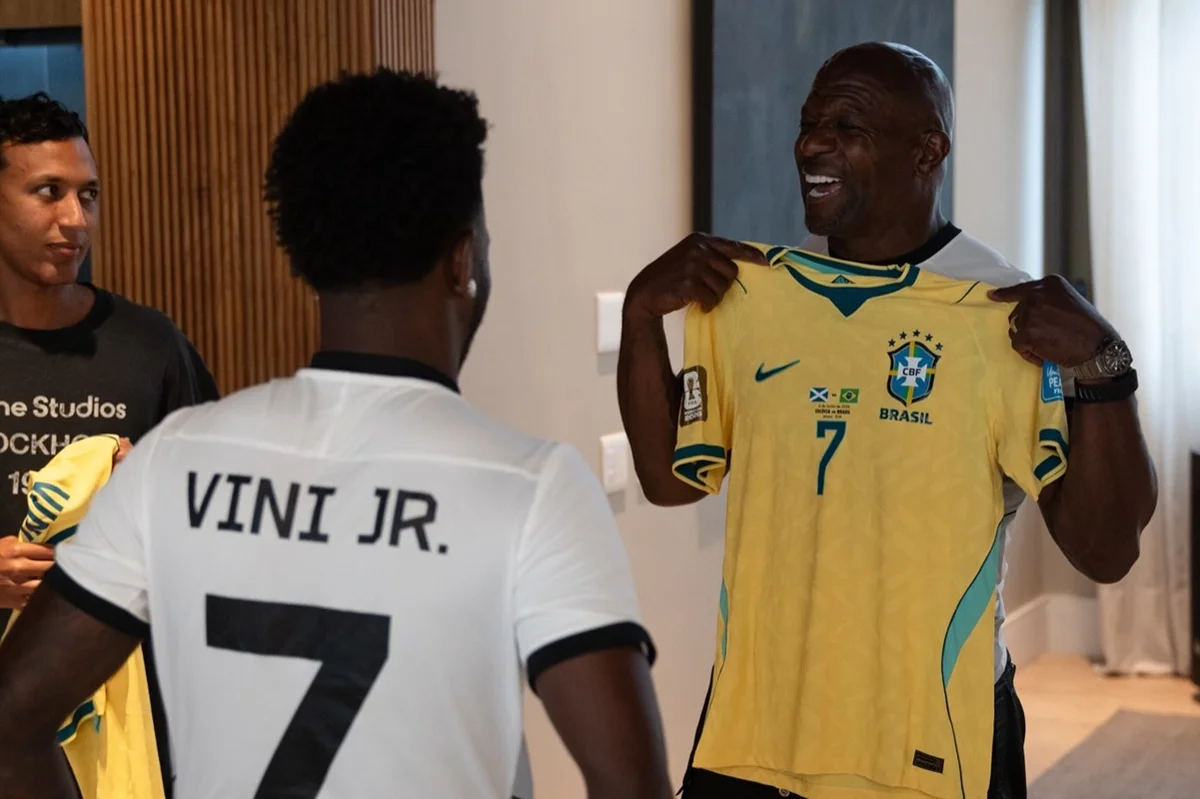 Vini Jr. e Terry Crews Vini Jr. e Terry Crews