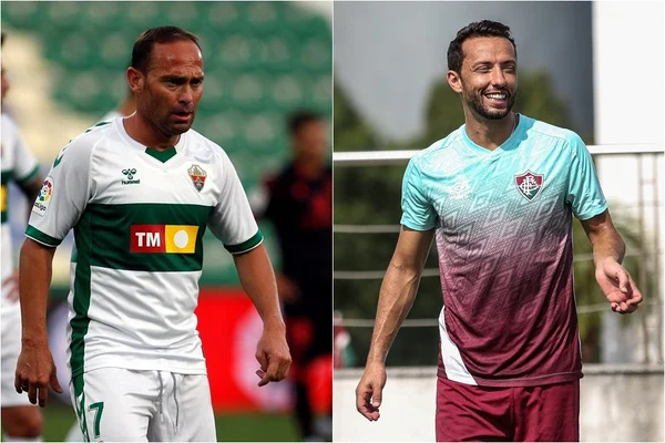 Nino, do Elche, e Nenê, do Fluminense