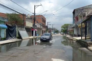 Rua alagada no Jardim Pantanal, em São Paulo, em 2025 Rua alagada no Jardim Pantanal, em São Paulo, em 2025