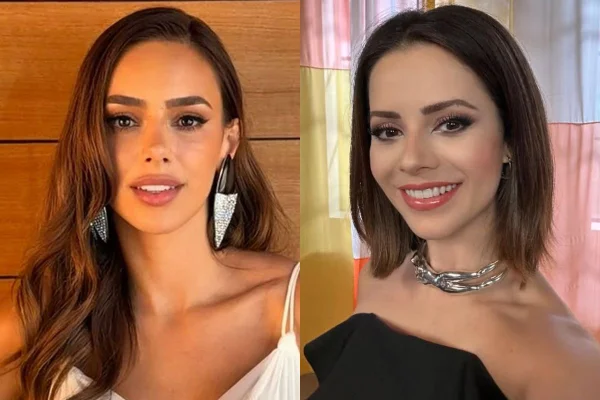 Montagem colorida de Bruna Biancardi e Sandy- Metrópoles