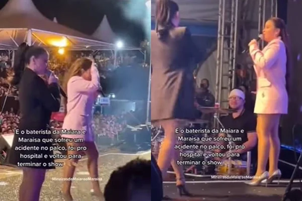 Músico de Maiara e Maraisa sofre acidente, é socorrido e conclui show