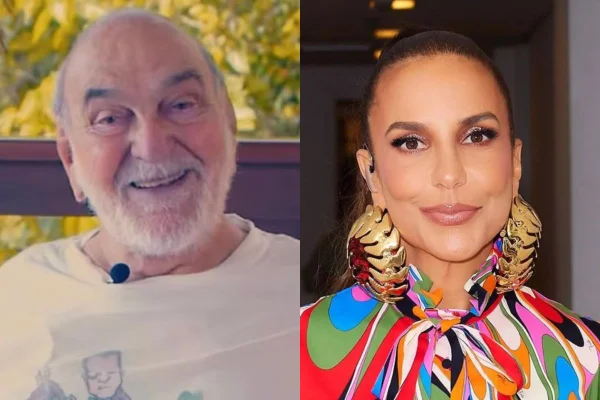 Montagem colorida de Lima Duarte e Ivete Sangalo - Metrópoles