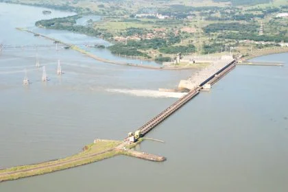 Imagem aérea da Usina Jupiá, em Três Lagoas, no Mato Grosso do Sul (MS) - Metrópoles