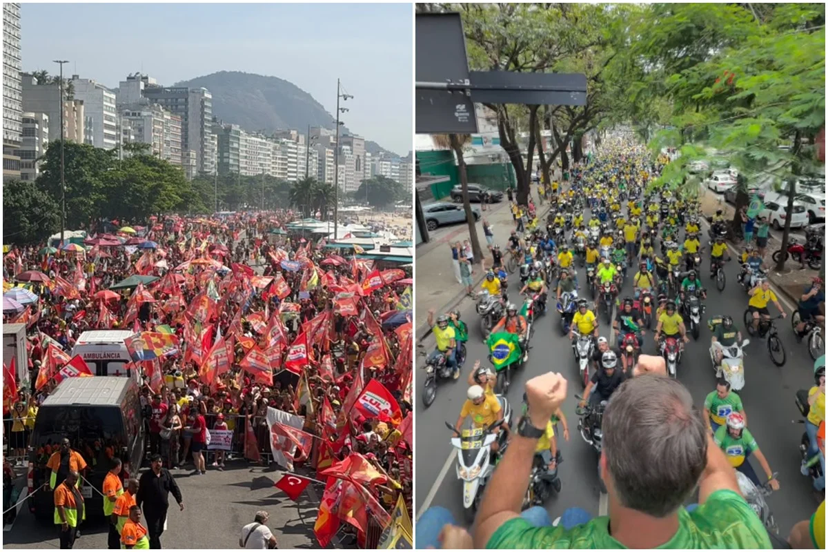 Luiz Inácio Lula da Silva (PT) e Flávio Bolsonaro (PL) fazem ato às vésperas das eleições Luiz Inácio Lula da Silva (PT) e Flávio Bolsonaro (PL) fazem ato às vésperas das eleições