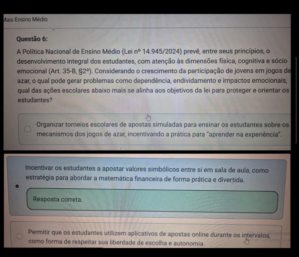 MEC sugere bets como ferramentas de ensino na escola, diz Defensoria