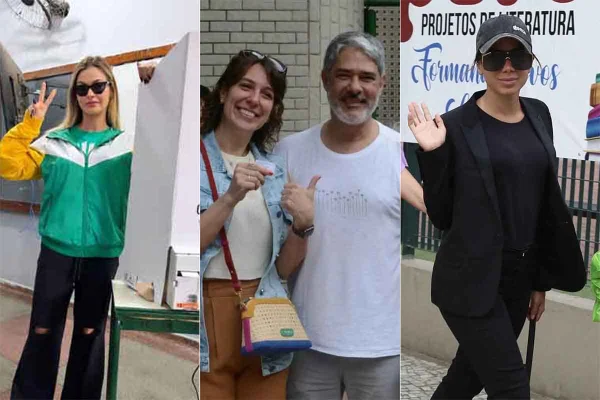 Foto de Andressa Suita, William Bonner e esposa e Anitta