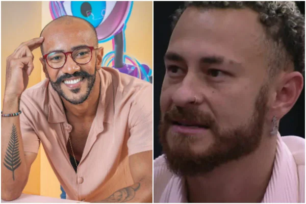 Montagem colorida de Alface (à esquerda) e Fred (à direita) - Metrópoles