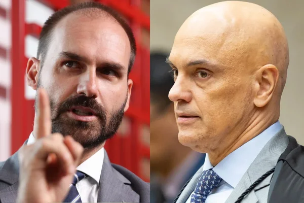 Eduardo Bolsonaro e Alexandre de Moraes