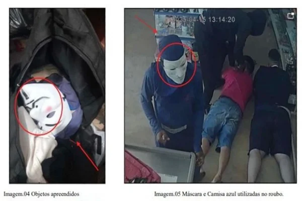 Ladrão mascarado é preso
