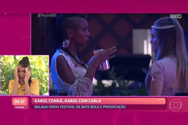 Karol Conka ve briga com Carla