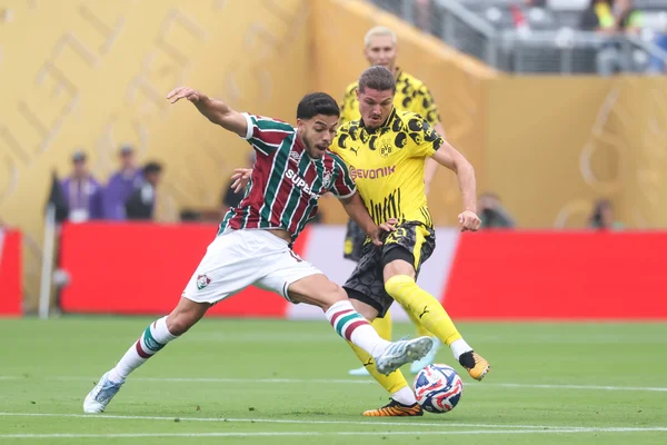 Foto colorida do jogo entre Fluminense x Borussia Dortmund pela Copa do Mundo de Clubes - Metrópoles