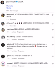 Torcedores do São Paulo protestaram no perfil do irmão do treinador Simeoni Inzaghi