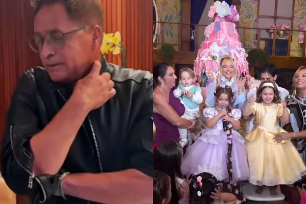Leonardo não vai à festa da neta Maria Flor e Poliana explica onde estava o sertanejo