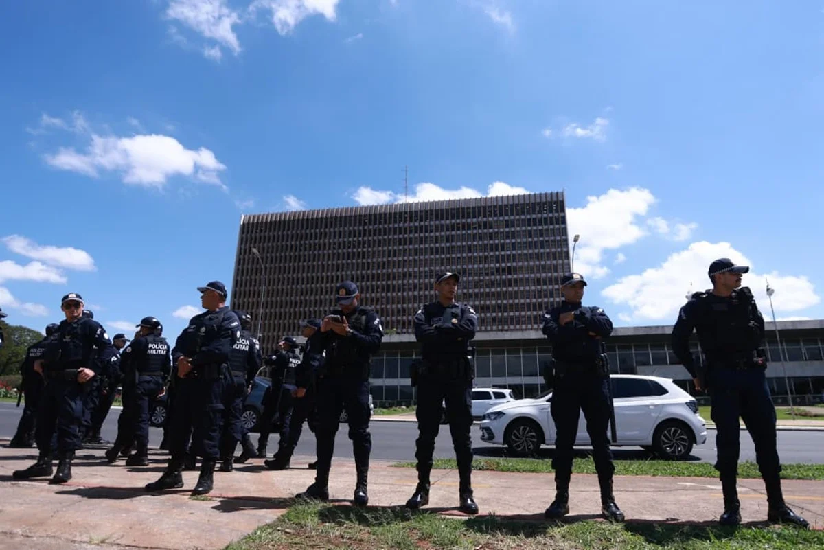 A mobilização foi acompanhada por equipes da Polícia Militar do DF (PMDF), que não registrou ocorrências graves A mobilização foi acompanhada por equipes da Polícia Militar do DF (PMDF), que não registrou ocorrências graves