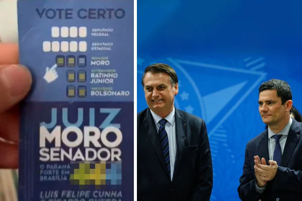 Cúpula do União Brasil diz que Moro quis santinhos com Bolsonaro