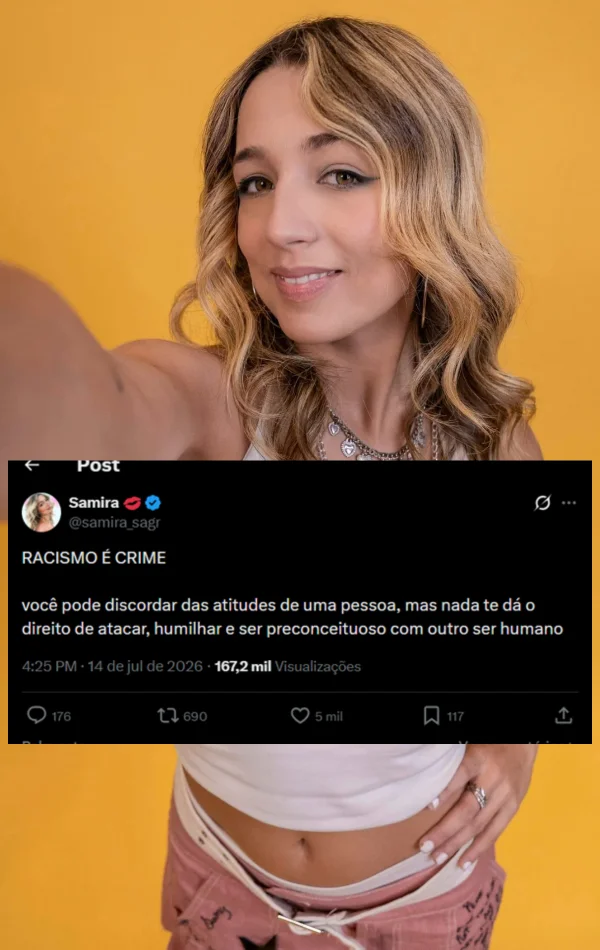 Samira defende Tia Milena após ataques racistas nas redes - destaque galeria Samira defende Tia Milena após ataques racistas nas redes - destaque galeria