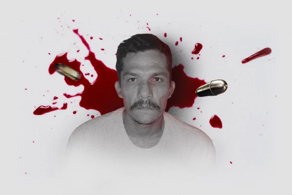 Imagem colorida de Norivaldo Cebalho Teixeira, o Véio, considerado o líder do Comando Vermelho no oeste do Mato Grosso