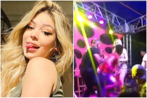 Vídeo: fã invade palco, agarra Melody e é chutado por segurança