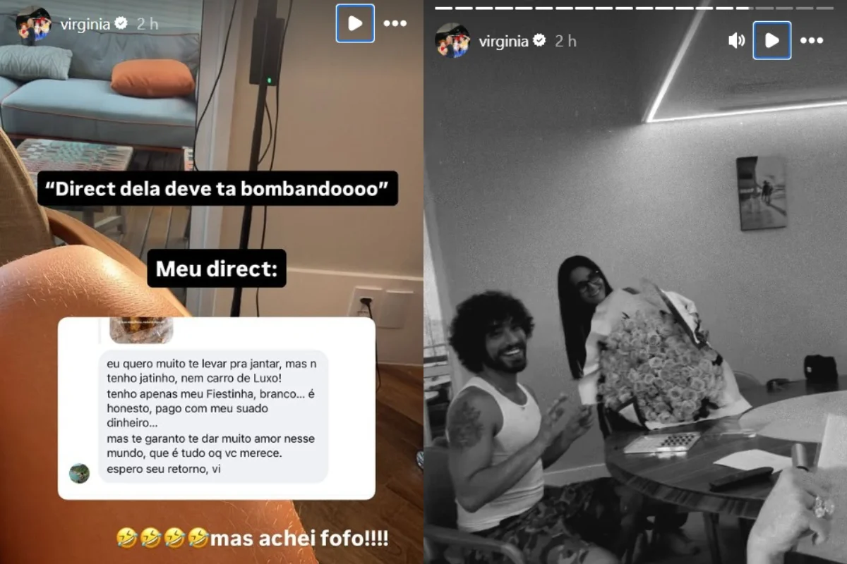 Virginia recebe buquê de flores e cantada após fim do namoro com Vini Jr. - imagem 1 Virginia recebe buquê de flores e cantada após fim do namoro com Vini Jr. - imagem 1