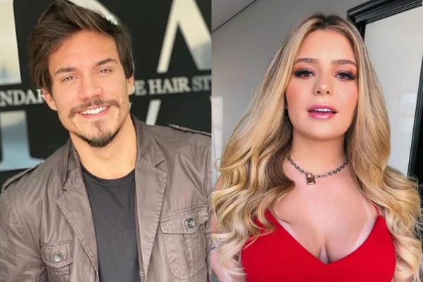 Eliezer e Viih Tube trocam beijos em festa (Reprodução/Montagem Metrópoles)