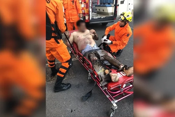 Explosões em estação da CEB deixam homem com 60% do corpo queimado