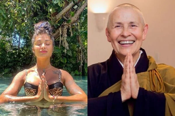 Montagem Aline Riscado e Monja Coen