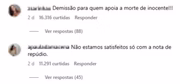 Críticas em comentários no Instagram da Vogue Brasil