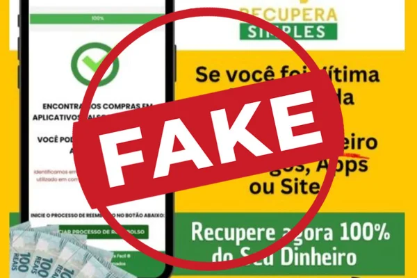 Imagem colorida de anuncio do recupera fácil - Metrópoles