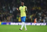 LONDON, ENGLAND - NOVEMBER 15: Vinicius Junior of Brazil reacts prior to the International Friendly between Brazil and Senegal at Emirates Stadium on November 15, 2025 in London, England. (Photo by Harry Murphy/Getty Images) LONDON, ENGLAND - NOVEMBER 15: Vinicius Junior of Brazil reacts prior to the International Friendly between Brazil and Senegal at Emirates Stadium on November 15, 2025 in London, England. (Photo by Harry Murphy/Getty Images)