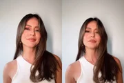 Paolla surpreendeu os fãs ao surgir morena Paolla surpreendeu os fãs ao surgir morena