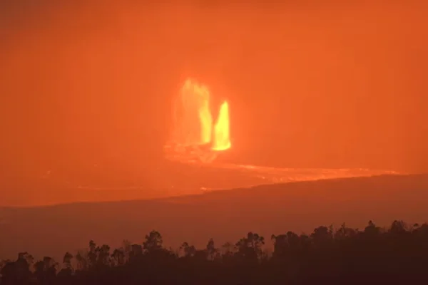 Erupção do vulcão Kilauea, no Havaí
