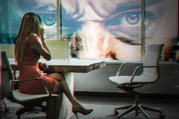 Imagem colorida de assédio sexual e moral