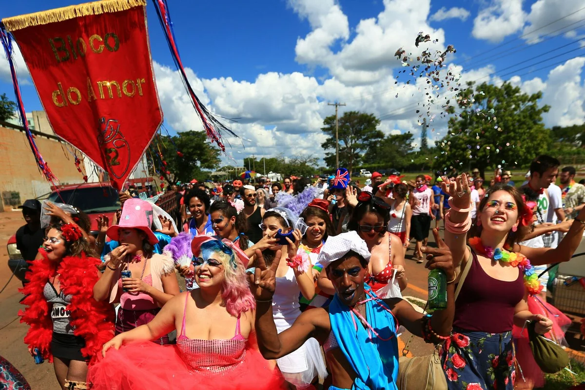 Foliões tomam as ruas de Brasília no segundo dia de carnaval - imagem 10 Foliões tomam as ruas de Brasília no segundo dia de carnaval - imagem 10