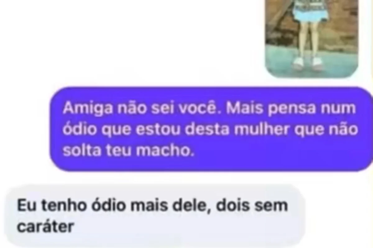 Prints mostram reação da esposa de Matheus com aproximação com Bianca Prints mostram reação da esposa de Matheus com aproximação com Bianca
