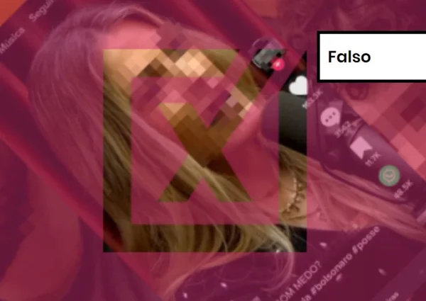Imagem colorida de postagem falsa sobre Lula