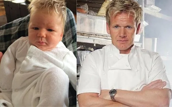 Foto de bebê idêntico ao chef Gordon Ramsay deixa web de cabelo em pé