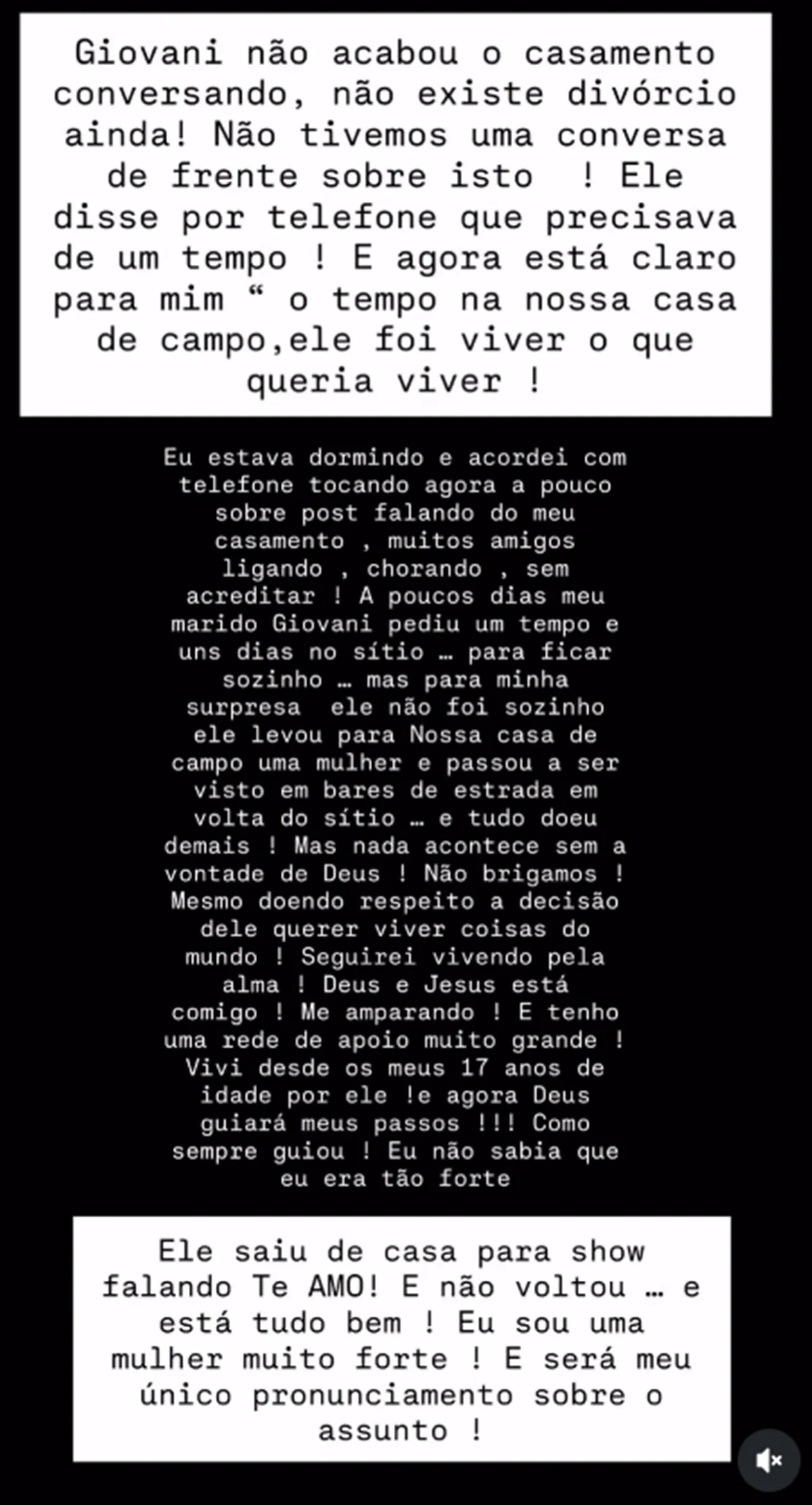 Esposa diz que cantor Giovani saiu de casa e a trocou por outra: “Doeu” - imagem 1 Esposa diz que cantor Giovani saiu de casa e a trocou por outra: “Doeu” - imagem 1