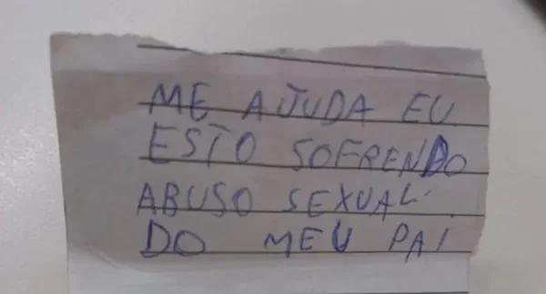 “Me ajuda”: menina que pediu socorro era abusada desde começo do ano