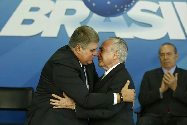 Com presença de Temer, Marun toma posse na Secretaria de Governo