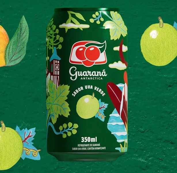 Guaraná Antarctica sabor uva verde Guaraná Antarctica sabor uva verde