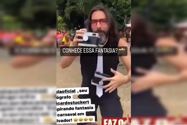 Fotógrafo de Lula, Ricardo Stuckert vira “fantasia” de Carnaval; veja