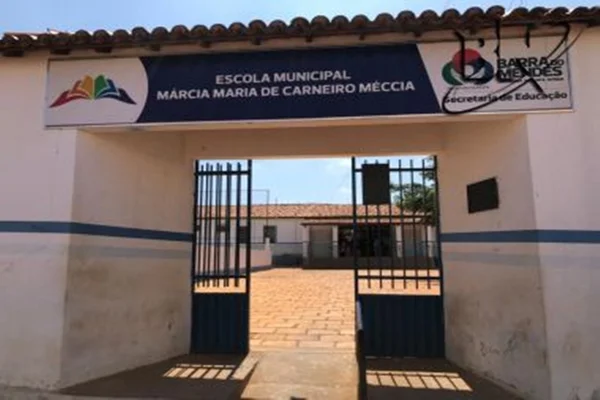 Escola onde Lázaro Barbosa estudou em Barra do Mendes, na Bahia