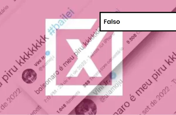Imagem colorida de postagem falsa