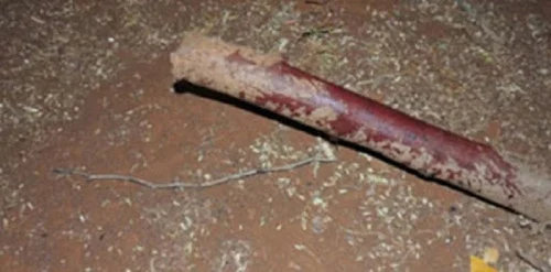 Arma usada pelo morador de rua