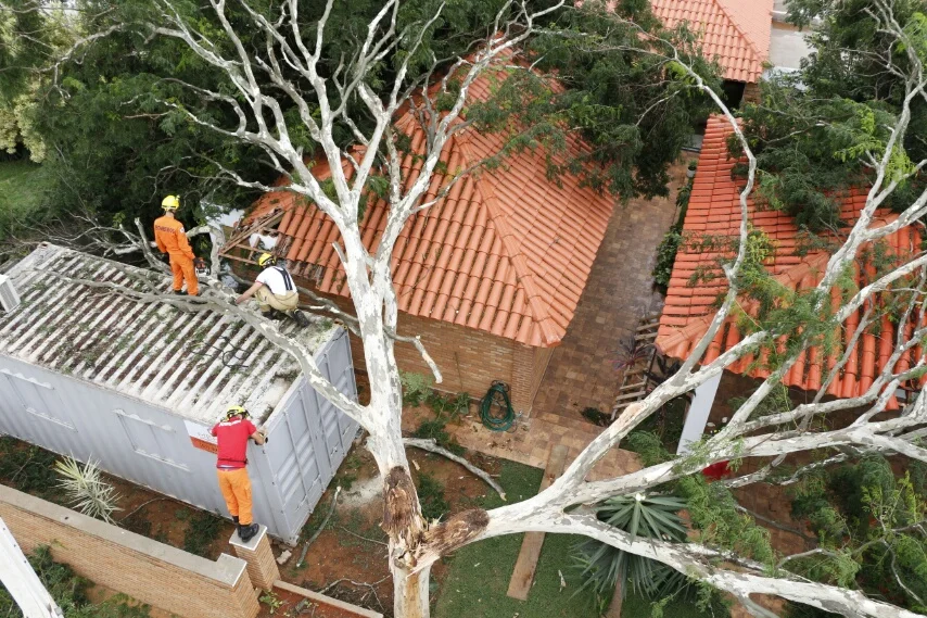 Chuva forte provoca alagamentos, queda de árvores e transtornos aos brasilienses. Veja vídeo - imagem 2 Chuva forte provoca alagamentos, queda de árvores e transtornos aos brasilienses. Veja vídeo - imagem 2